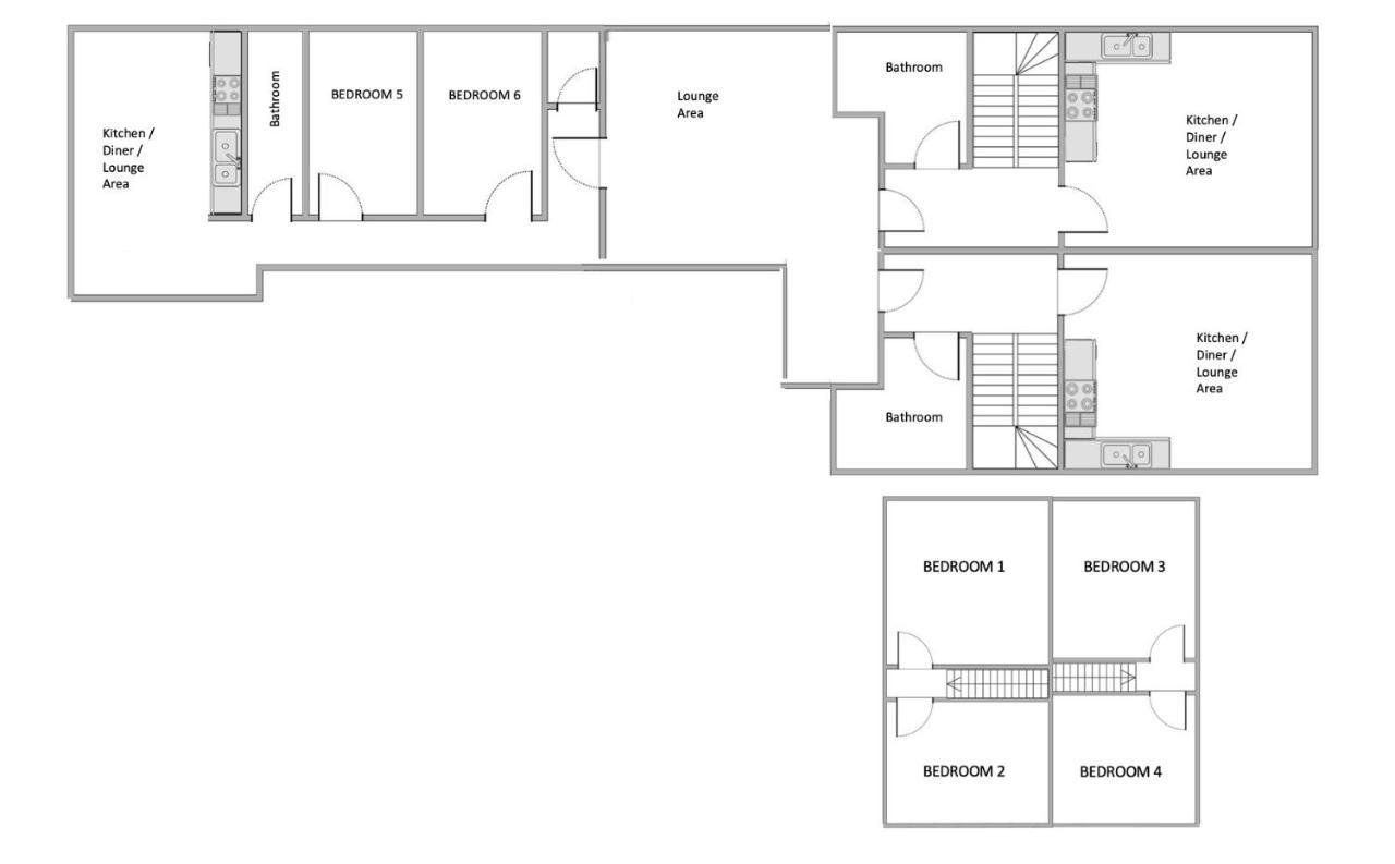 רקסהאם The Penthouse Gathering - Town Centre - Sleeps Up To 16 מראה חיצוני תמונה